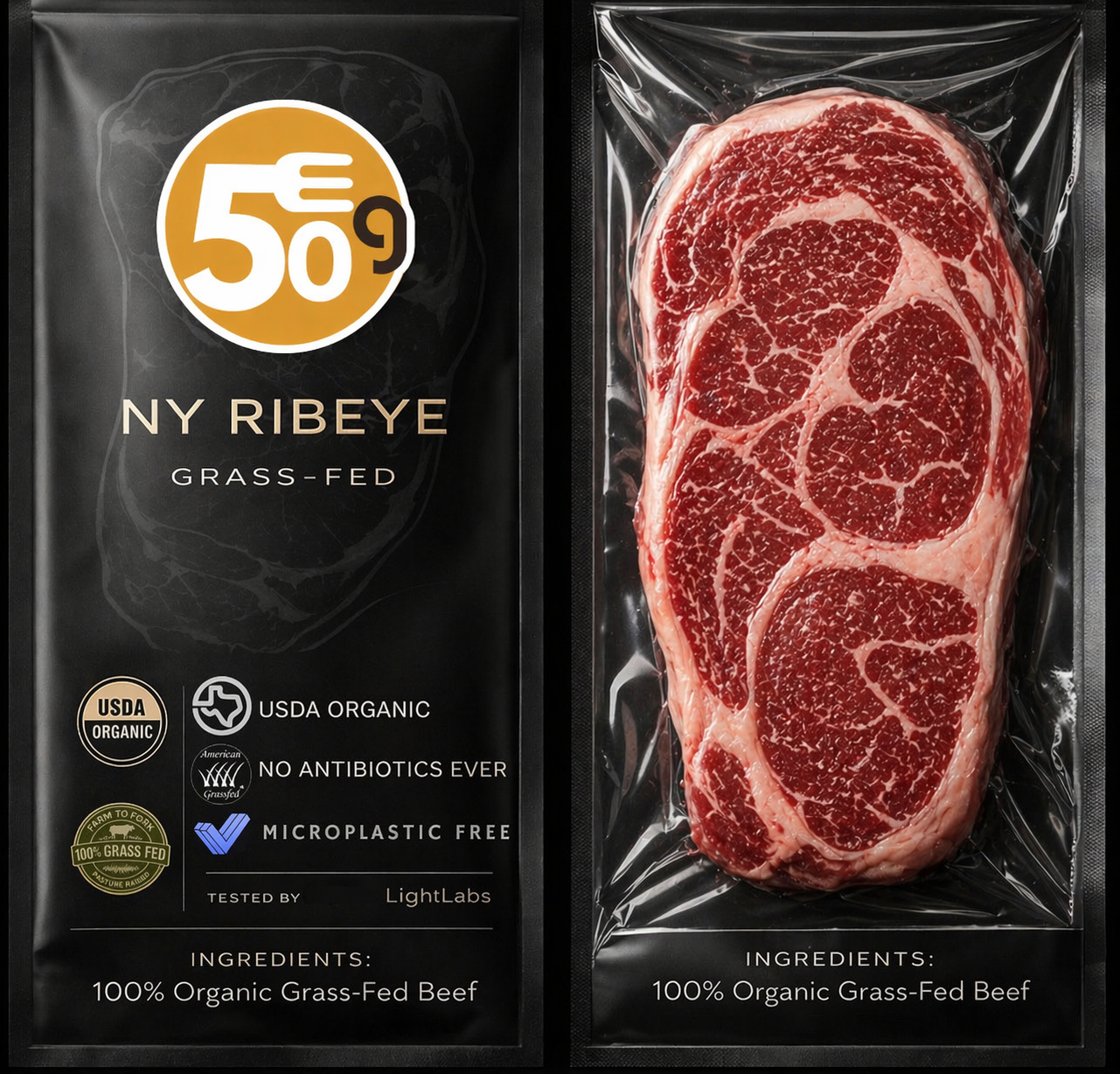 Grass-Fed and Grass-Finished Ribeye